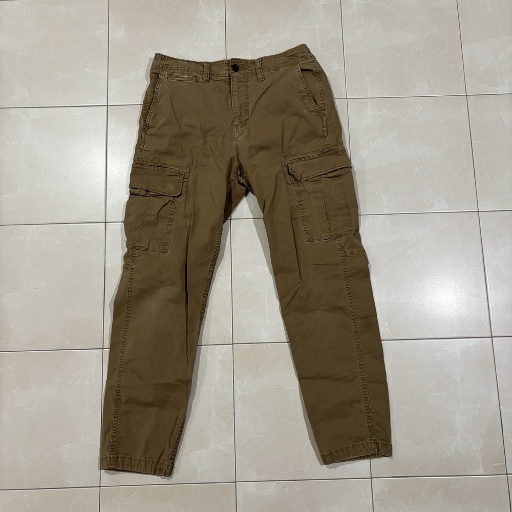 Vintage American Eagle Cargo Pants Men's 32x32 Para Trooper Brown Y2K Grunge